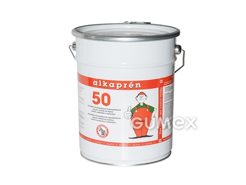 Lepidlo Alkaprén 50, lepí nenasiakavé materiály s nasiakavými, 5l, guma/betón, guma/koža, umakart/drevo